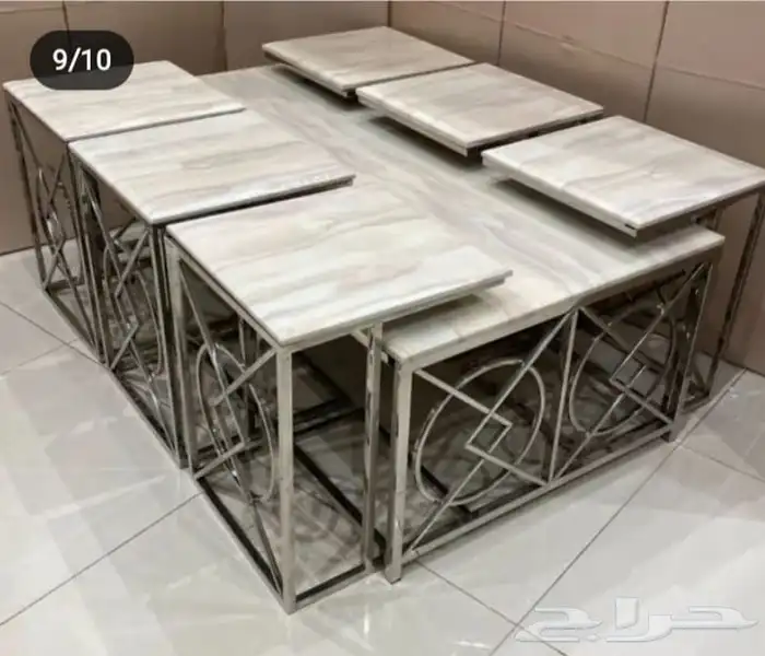 طاولات ومداخل استيل 9