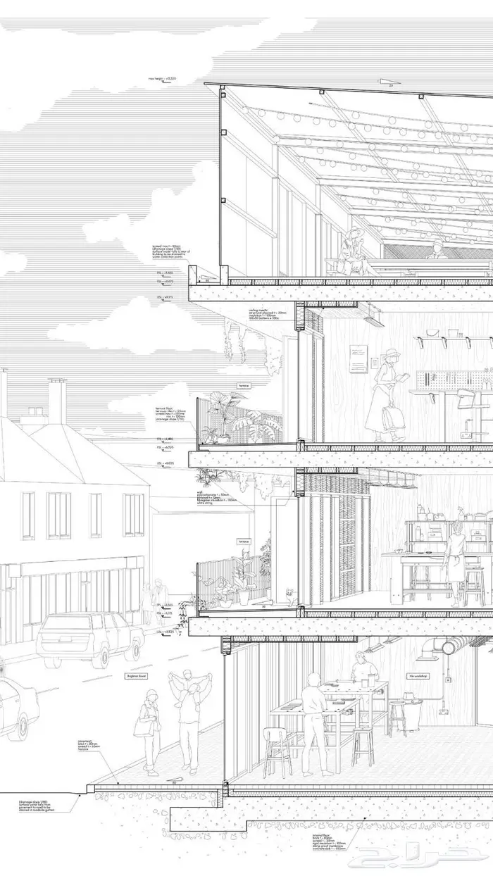 رسومات تنفيذيه معماريه 2