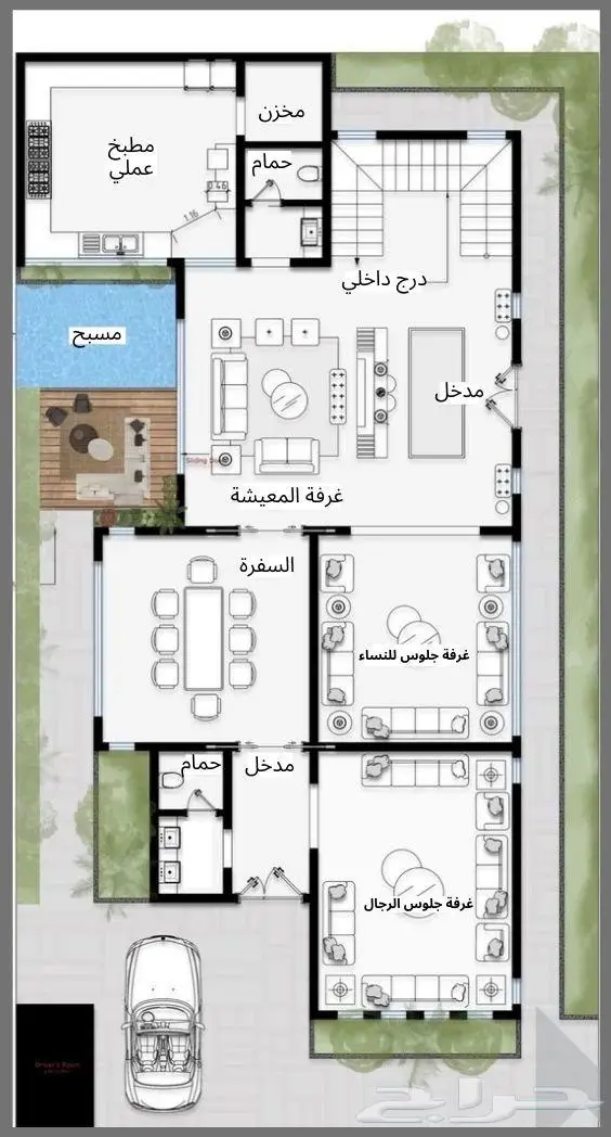 رسم كروكي للفيلات والشقق السكنيه 1
