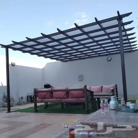 مظلات وسواتر وجلسات وجميع أعمال الحداده 18