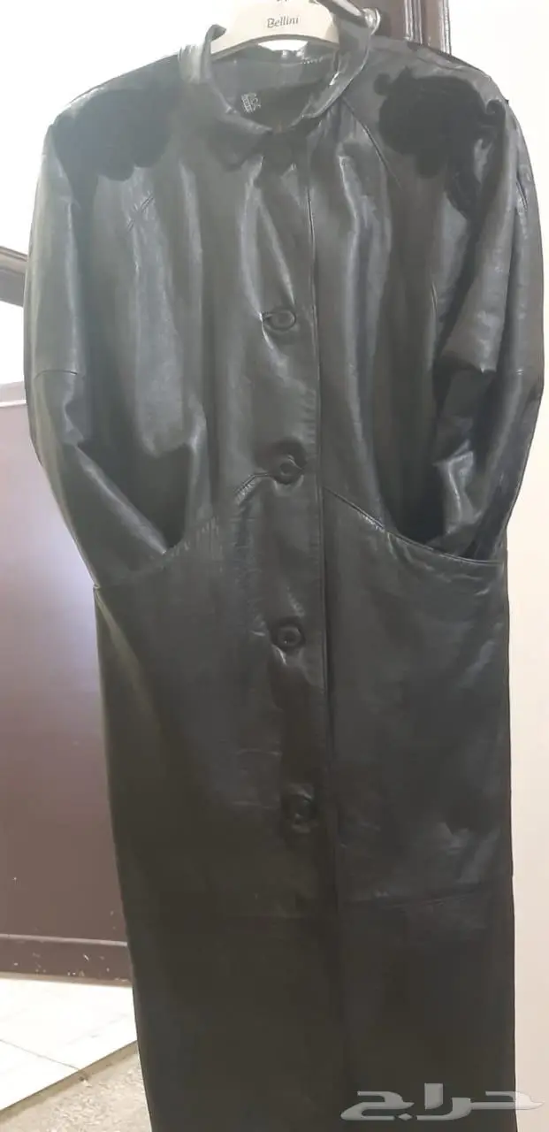 جاكيت نسائي أنيق طويل جلد غزال أصلي. 3