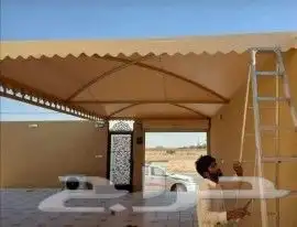 تركيب جلسات حدائق وسواتر و مظلات 2