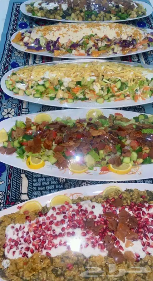 بوفيه مفتوح 5 سخانات 3سلطات ب1000 فقط 0
