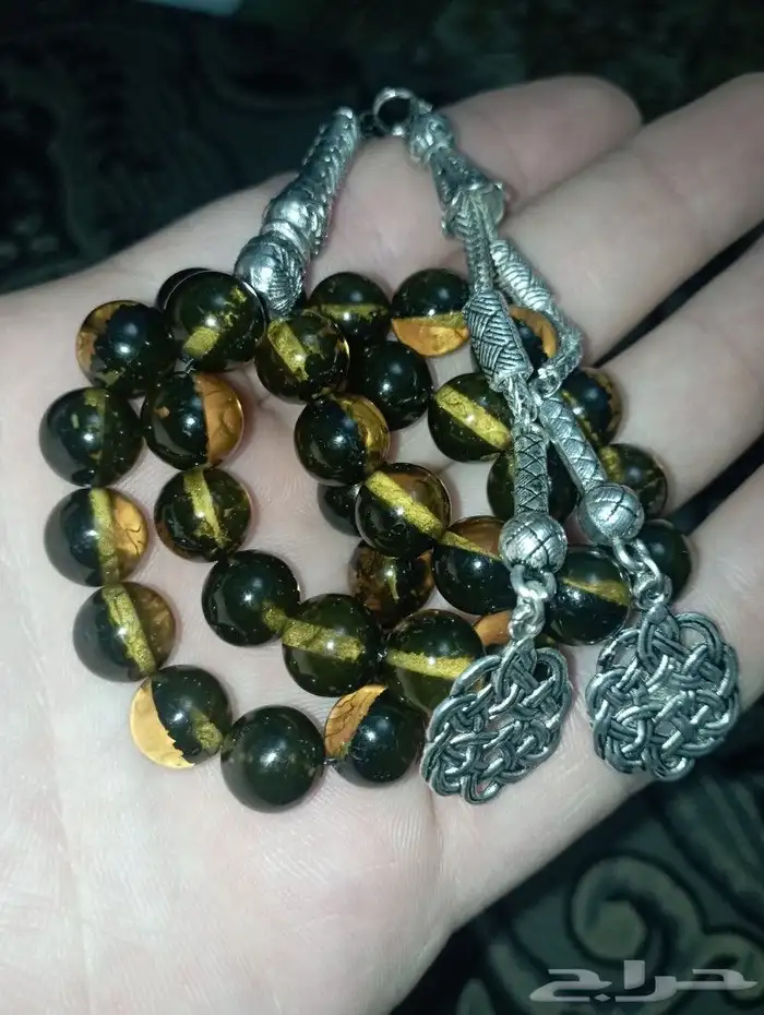 سبحة تراب كهرمان 0