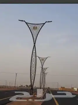 اعمدة انارة ديكورية ومضلعه 33