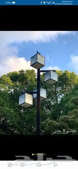 اعمدة انارة ديكورية ومضلعه 90