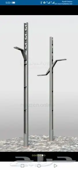 اعمدة انارة ديكورية ومضلعه 92