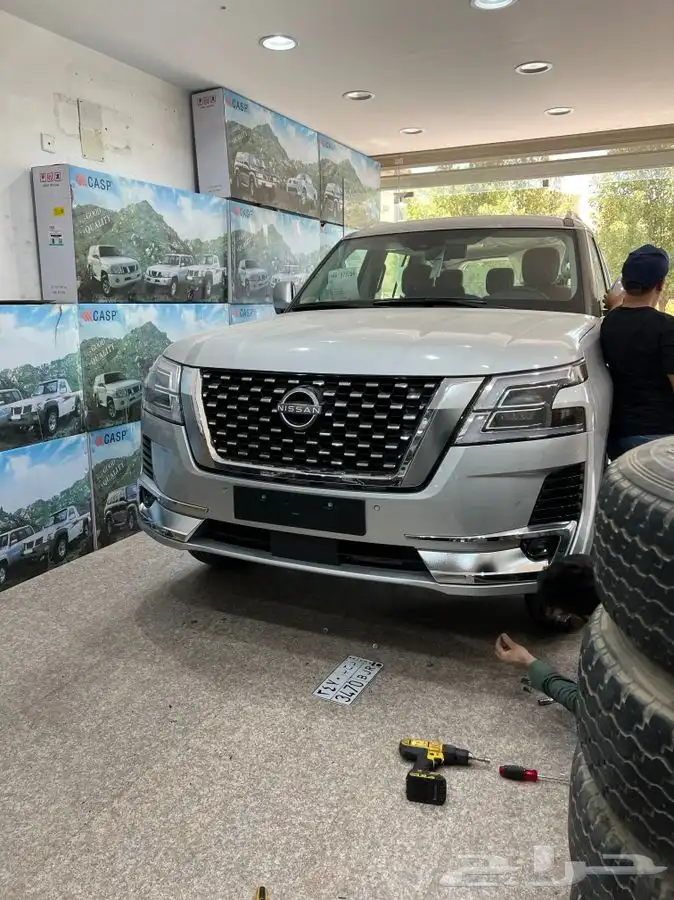 شبك نيسان باترول بلاتينيوم 2022جنوط اكسسورات سله نياكل 9