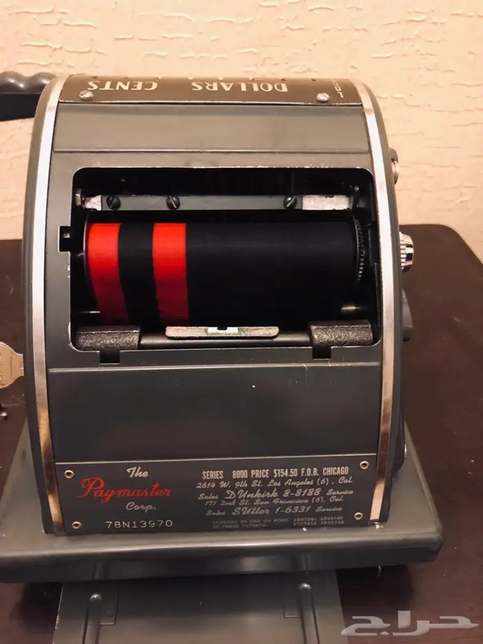 2 الة حاسبة وشيكات انتيك antique check writer 16