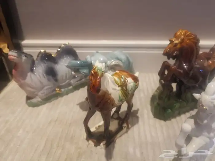 6 مجسمات ابل خيول فيل 4
