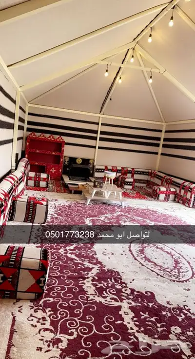 بيوت شعر عادية مع هيكل حديد بيت بدون طناب 23