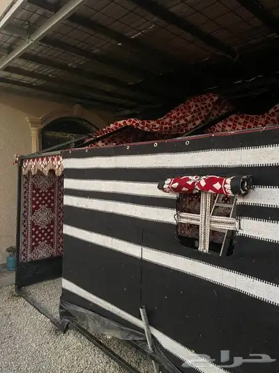 بيوت شعر عادية مع هيكل حديد بيت بدون طناب 19