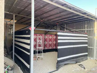 بيوت شعر عادية مع هيكل حديد بيت بدون طناب 22