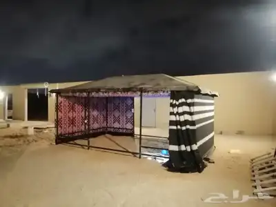 بيوت شعر عادية مع هيكل حديد بيت بدون طناب 17