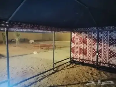 بيوت شعر عادية مع هيكل حديد بيت بدون طناب 15
