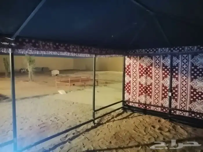 بيوت شعر عادية مع هيكل حديد بيت بدون طناب 15