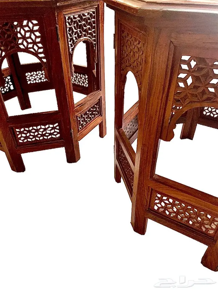 طاولتين هندية من خشب الورد 1