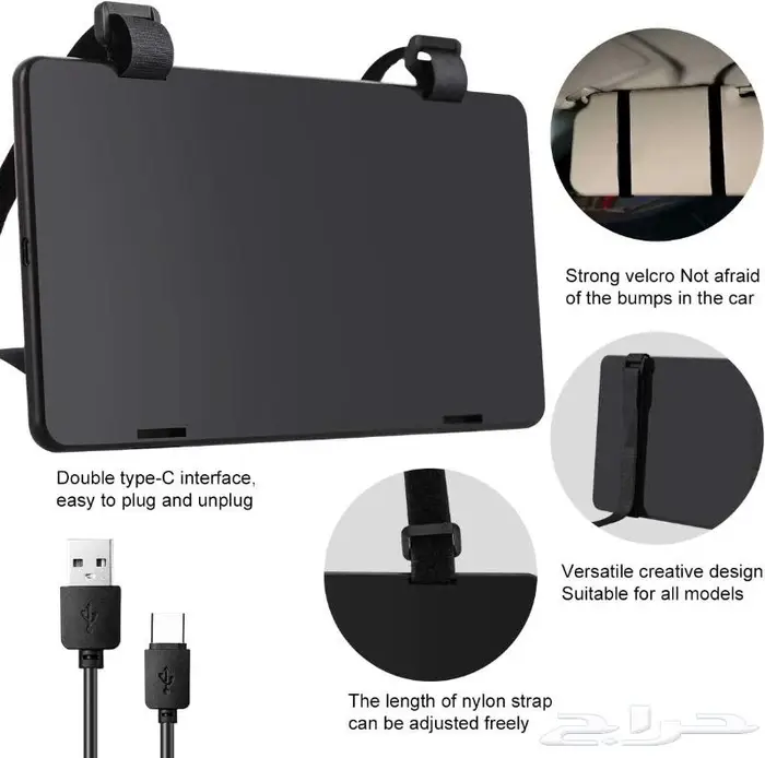 مراية سيارة مع اضاءه ليد قابله للشحن 5