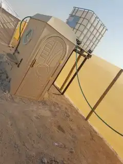 تجهيز مخيمات خيام بيوت شعر غرف خشب دورات مياه 12