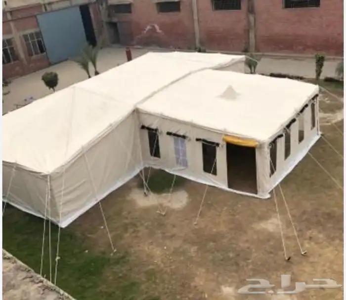 خيام تنزانية مع مقدمة وجملون شبيهة صباحية الكويت ثلاث طبقات 15
