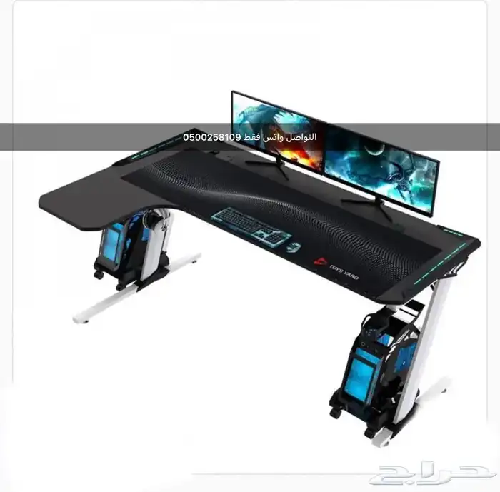 طاولة قيمنق زاوية ليد RGB توصيل لجميع المناطق 0