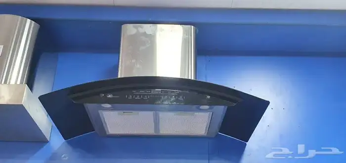 شفاط 90 لمس استيل و زجاج اسود 1