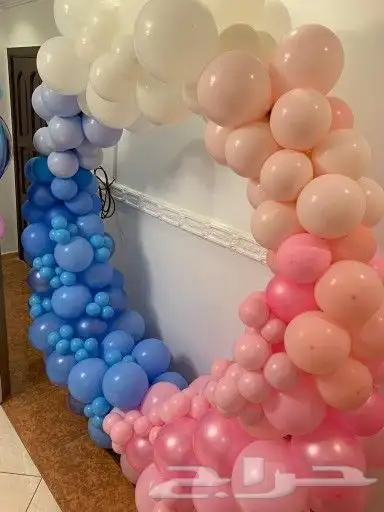 تنسيق بالونات معرفة جنس المولود 1