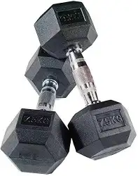 دمبل سداسي ربر Hex dumbbell 3