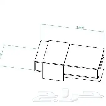 طقم طاولات تلفزيون بني مع اسود او رمادي وابيض 6
