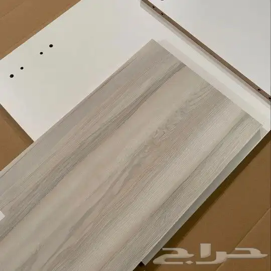 طقم طاولات تلفزيون بني مع اسود او رمادي وابيض 5