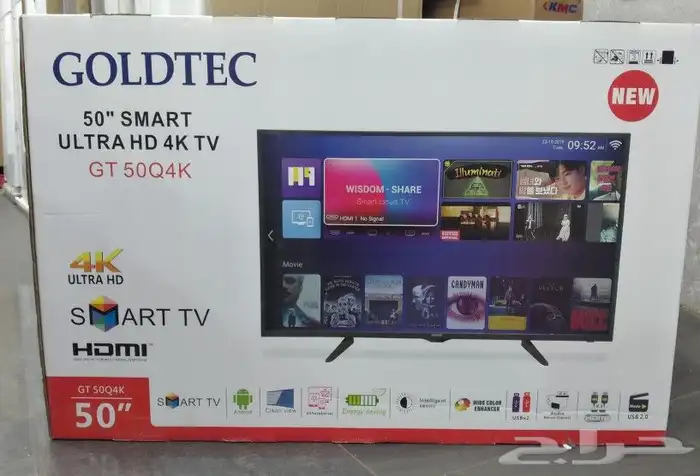 شاشات جولدتك سمارت 4k 4