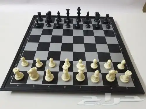 شطرنج مغناطيسي كبير 47 سم ابيض و اسود 3