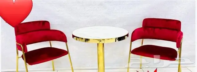 طاولة مع 2 كراسي استيل 9