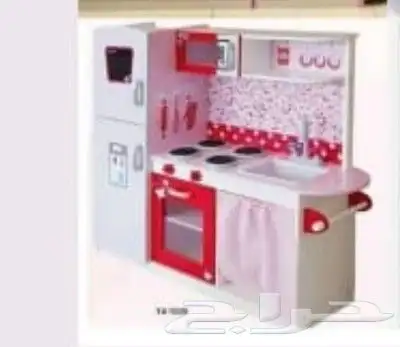 لعبه مطبخ زاويه خشب للأطفال 1