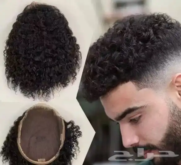 تركيب يونت باروكه شعر طبيعي المستعار لرجال 17