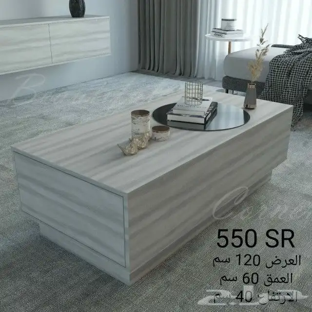 طقم طاوله تلفزيون بلازما وطاوله قهوة 25