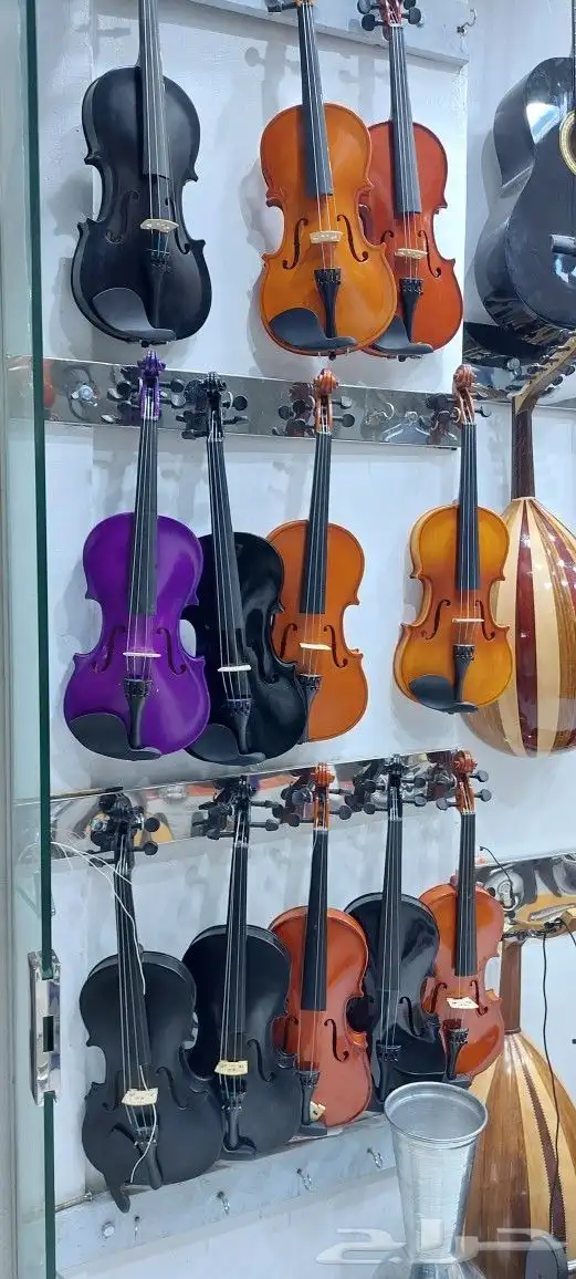 كمنجه كمان كمانات ربابة دفوف طيران جيتار عود 14