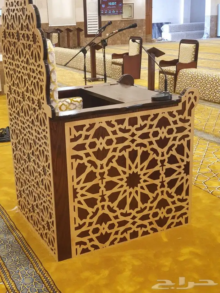 تكاية مساندظهر مساجد دواليب وحوامل مصاحف ديكورات مساجد 30