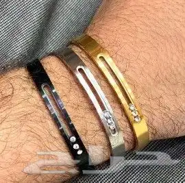 اساور رجالي درجة اولى مطلية ماتفسخ دلع نفسك 34