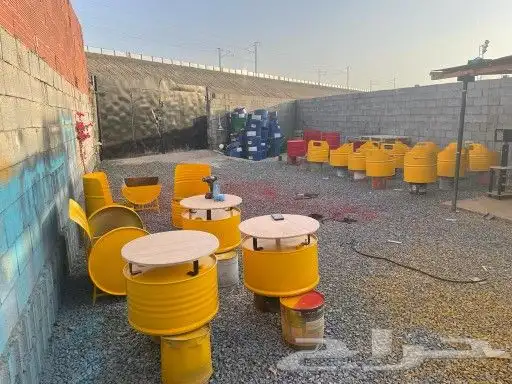 تفصيل كراسي و طولة كلاسيكية من برميل حديد 5