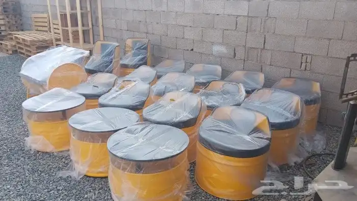 تفصيل كراسي و طولة كلاسيكية من برميل حديد 9