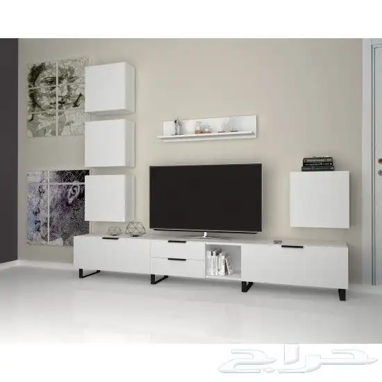 طاولة تلفزيون ابيض موديل 0