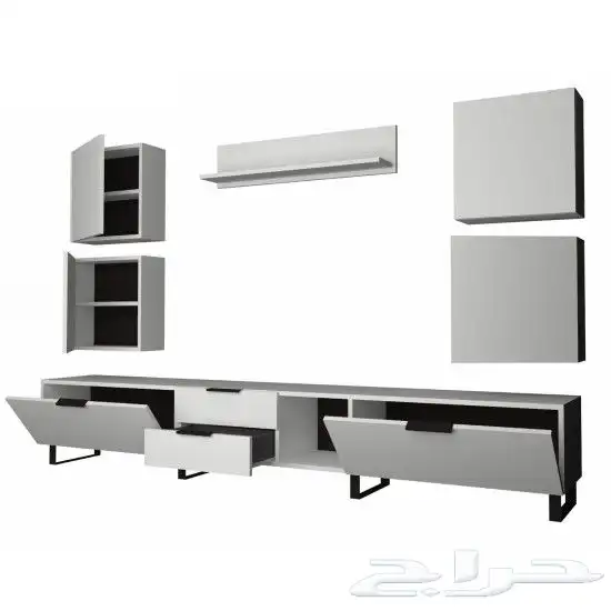 طاولة تلفزيون ابيض موديل 5