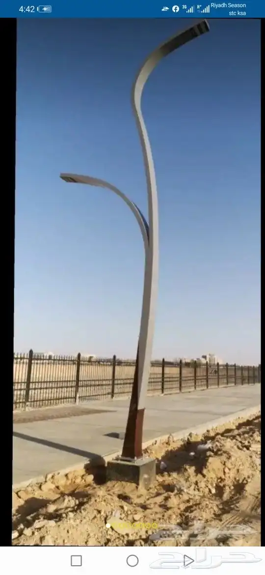 اعمدة انارة ديكورية ومضلعه 3