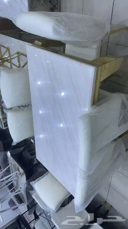 طاولات طعام موديلات جديده رخام 4
