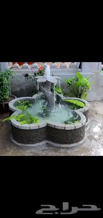 ديكورات ونحت الاسمنت تنسيق الحدائق 4