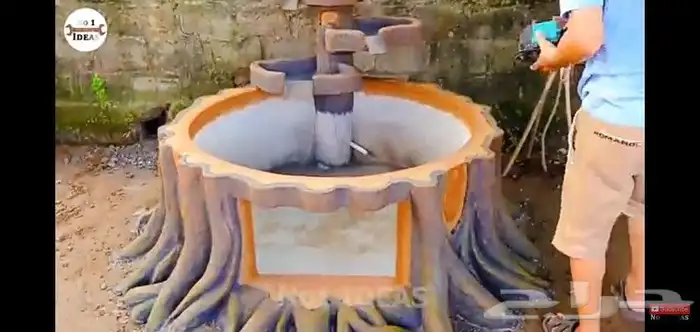 ديكورات ونحت الاسمنت تنسيق الحدائق 2
