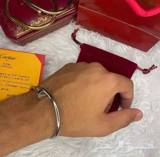 اسورة المسمار كارتير الفضي رجالي واسورة Lv 94  فقط 0