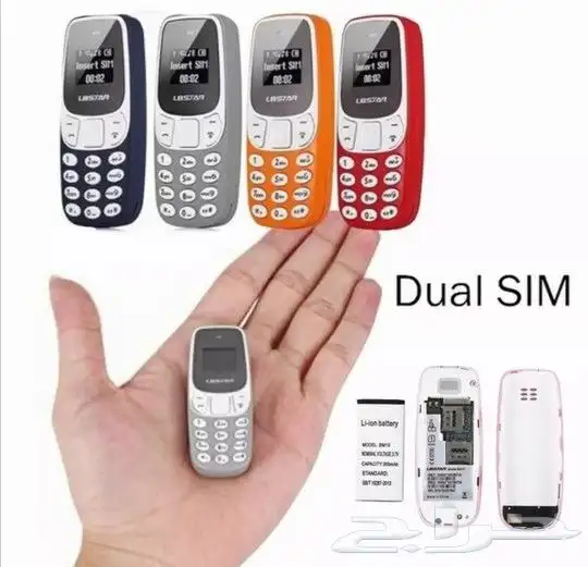 جوال بحجم الاصبع يدعم شريحتين وذاكره السعر 50ريال 6