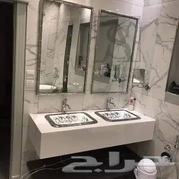 مغاسل رخام طبيعي جميع الألوان 8